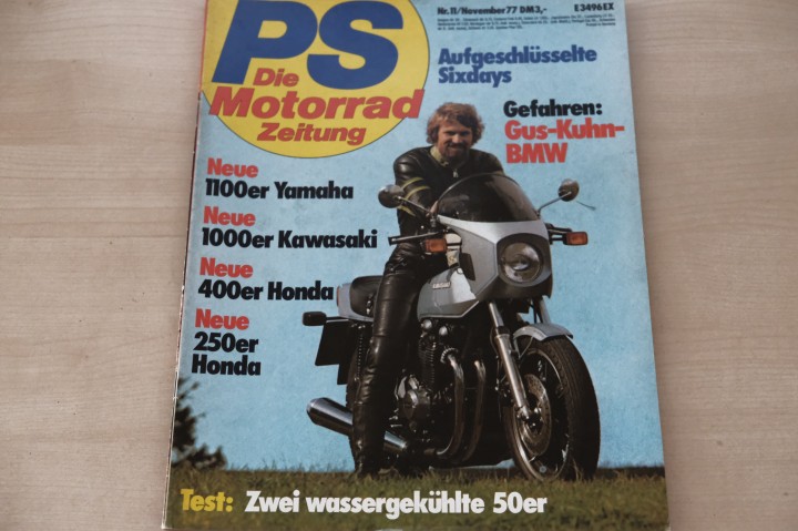 Deckblatt PS Sport Motorrad (11/1977)